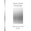 SAAS 1107 Pinstripe Solid Silver 3mm x 10m