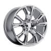 Performance Replicas PR137 20x9 5x127 +34 Offset Chrome Wheel