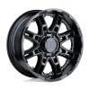 Level 8 SLINGSHOT 16x8.5 6x135 +10 Offset Black Wheel