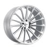 OHM PROTON 17x6.5 5x114.3 +45 Offset Silver Wheel