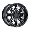 Level 8 SLINGSHOT 17x8.5 5x127 -10 Offset Machined Wheel
