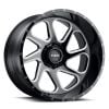 Tuff T2B 24x14 5x127 -72 Offset Black Wheel