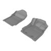 TruFit 3D Kagu Front Grey Rubber Floor Mats with Drivers Anchor Points fits Ford Ranger PX 2011 - 2022