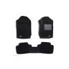TruFit 3D Kagu Full Set Grey Carpet Floor Mats with Drivers Anchor Points fits Mazda BT50 Freestyle Cab 2012 - 2020
