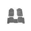 TruFit 3D Kagu Full Set GREY Carpet Floor Mats with Drivers Anchor Points fits Ford Ranger PX Dual Cab Wildtrak/Raptor 2011 - 2022