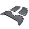 TruFit MaxTrac Full Set Black Rubber Floor Mats with Drivers Anchor Points fits Mitsubishi Triton Dual Cab MQ Series 2/MR 2017 - 2022