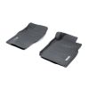 TruFit MaxTrac Front Black Rubber Floor Mats with Drivers Anchor Points fits Nissan Patrol GU Y61 Wagon 1998 - 2015