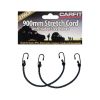 Carfit 46BC900-2 900mm Bungee Strap Steel Hooks Twin Pack
