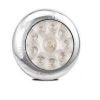 LED Autolamps 5543W Round LED Reverse Lamp 12V Chrome Housing With 10 LEDs