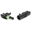 Narva 56471BL 1 Way Female Waterproof Connector Housing (2 pack)