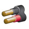Narva 5802-30TW 225A 2 B&S Twin Core Sheath Battery Cable (30M) Red/Black (Black Sheath)