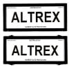 5 Figure Black Number Plate Covers Black Without Lines Altrex 5NL