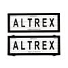 6 figure Number Plate Covers Black With Lines Altrex 6L