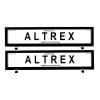 6 figure Number Plate Covers European Dual Black Without Lines Altrex 6NLE
