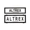 6 figure Number Plate Covers Slimline Standard Combination Black without Lines Altrex 6QSNL