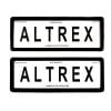 6 figure Number Plate Covers Standard Black without Lines Altrex 6ST