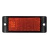 LED Autolamps 7035A Twin Pack Amber Reflex Reflector With Black Mounting Bracket