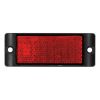 LED Autolamps 7035R Twin Pack Red Reflex Reflector With Black Mounting Bracket