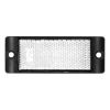 LED Autolamps 7035W Twin Pack White Reflex Reflector With Black Mounting Bracket