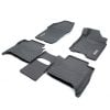 TruFit MaxTrac Full Set Black Rubber Floor Mats with Drivers Anchor Points fits Nissan Navara NP300 Auto Dual Cab 2015 - 2017