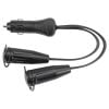 Narva 81035BL Heavy-Duty Adaptor (Cigarette Lighter Plug to Twin Merit Sockets)