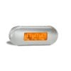 LED Autolamps 86AAM LED Amber Side Marker Lamp 12/24V 3 LEDs Stainless Steel Housing Amber Lens
