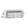 LED Autolamps 91RM Red LED Submersible Lamp 12/24V White Housing 18cm Lead