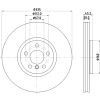 Hella Pair Brake Disc Rotor 56162PROHC