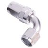 Aeroflow 100 Series Swivel Taper 90 Hose-End -6AN Silver AF103-06S