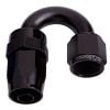 Aeroflow 100 Series Swivel Taper 180 Hose-End -4AN Black AF106-04BLK