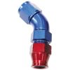 Aeroflow 45 Tube to Female AN Adapter 3/8in to -6AN Blue/Red AF129-06