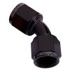 Aeroflow 45 Female Swivel Coupler -8AN Black AF132-08BLK