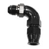 Aeroflow 90 Tube to Male AN Adapter 3/4in -18AN Black AF137-12BLK