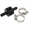 Aeroflow Inline 5/16in Barb Adapter with 1/8in Port Black AF138-05BLK