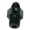 Aeroflow Male NPT to Adapter 1/8in to -6AN with 1/8in Port Black AF139-06-02BLK