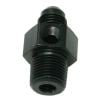 Aeroflow Male NPT to Adapter 3/8in to -6AN with 1/8in Port Black AF139-06-08BLK