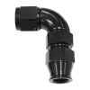 Aeroflow 90 Tube to Female AN Adapter 3/8in -6AN Black AF139-06BLK
