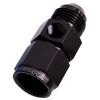 Aeroflow Straight Female to Male with 1/8in Port -16AN Black AF140-16BLK