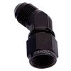 Aeroflow 45 Female/Male Flare Swivel -16AN Black Finish AF142-16BLK