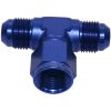 Aeroflow AN Tee Female Swivel On Side -4AN Blue AF144-04