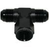 Aeroflow AN Tee Female Swivel On Side -6AN Black AF144-06BLK