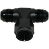 Aeroflow AN Tee Female Swivel On Side -16AN Black AF144-16BLK