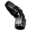 Aeroflow 150 Series Taper 1pc Full Flow Swivel 45 Hose-End -8AN Black AF152-08BLK