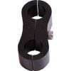 Aeroflow Billet Aluminium Dual Hose Separators 1/2in ID Black AF156-08BLK