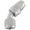 Aeroflow 200 Series PTFE 45 Hose-End -20AN Silver AF202-20DS