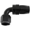 Aeroflow 200 Series PTFE 90 Hose-End -4AN Black AF203-04DBLK