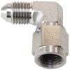 Aeroflow 90 Stainless Male to Female Fitting -4AN -4AN to -4 Swivel Nut AF207-04