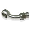 Aeroflow Stainless 45 Banjo Fitting 11.2mm 7/16in Banjo to -3AN PTFE Hose-End AF209-03