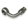 Aeroflow Stainless 90 Banjo Fitting 10mm 3/8in Banjo to -3AN PTFE Hose-End AF219-03
