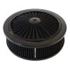 Aeroflow Black Full Flow Air Filter Assembly 9in x 2-3/4in 5-1/8in Neck Black AF2251-3150